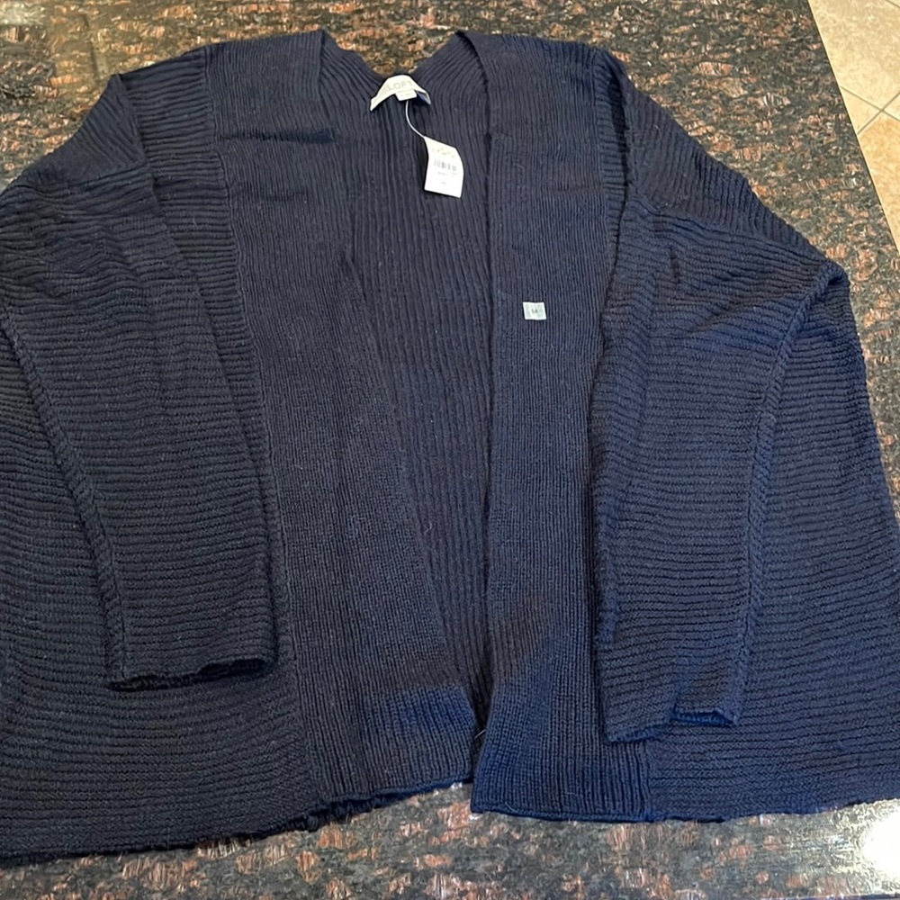 Loft brand new with tag Navy cardigan in size Medium